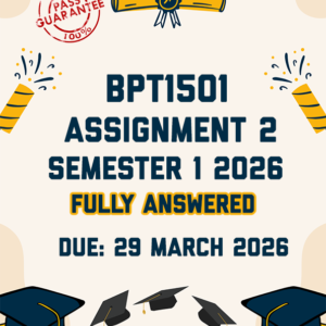 BPT1501 ASSIGNMENT 2 SEMESTER 1 2026 - THREE MIND-MAPS PROVIDED (DUE 29 MARCH 2026)