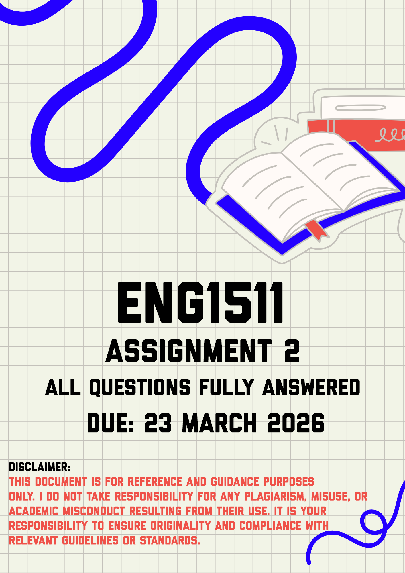 ENG1511 Assignment 2 Memo | Due 23 March 2026