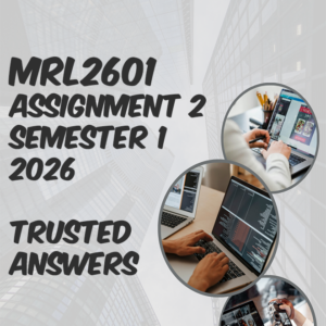 MRL2601 Assignment 2 Semester 1 2026 (100% TRUSTED & BEST ANSWERS) – 8 April 2026