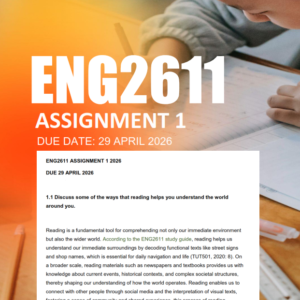 ENG2611 Assignment 1 Semester 1 2026 - Due 29 April 2026