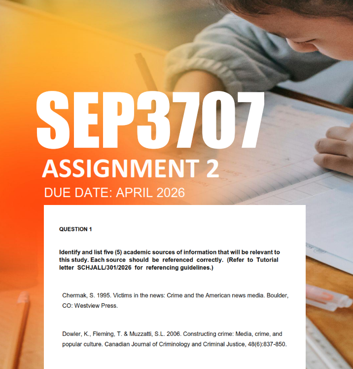 SEP3707 Assignment 2 Semester 1 2026 - Due April 2026