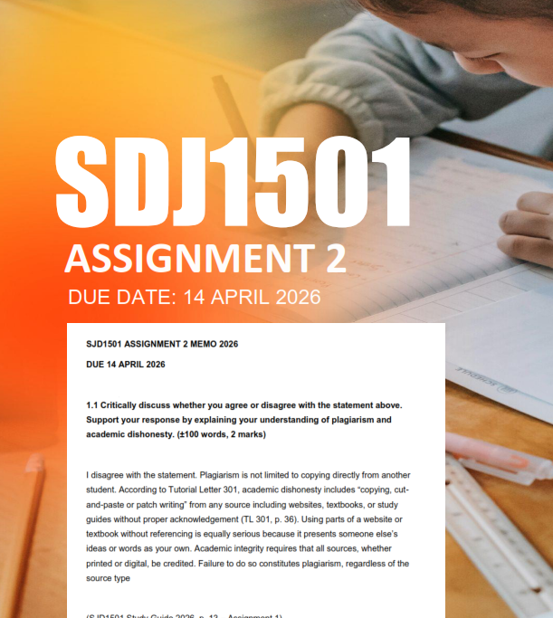 SJD1501 Assignment 2 Semester 1 2026 - Due 14 April 2026