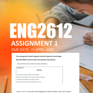 ENG2612 Assignment 1 Semester 1 2026 - Due 15 April 2026