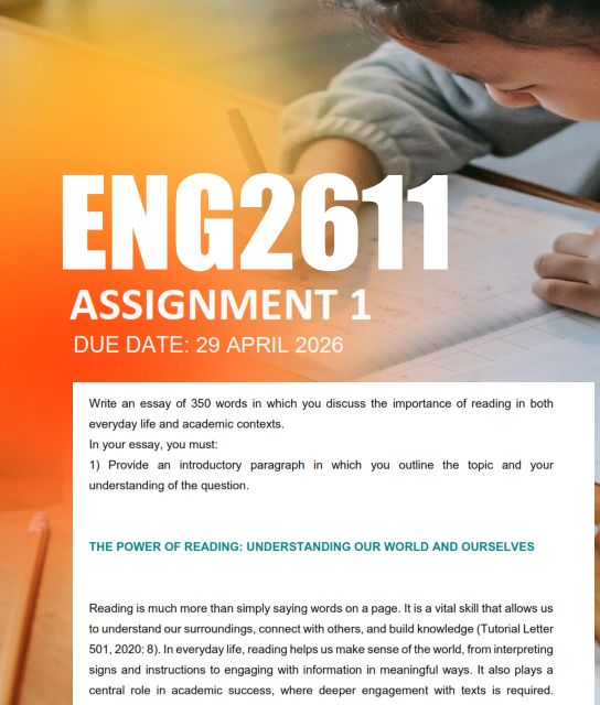 ENG2611 Assignment 1 Semester 1 2026 ( Version 2) Due 29 April 2026