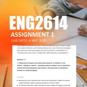 ENG2614 Assignment 1 Semester 2 2026 - Due 4 May 2026