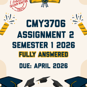 CMY3706 ASSIGNMENT 2 SEMESTER 1 2026 - ALL CORRECT ANSWERS PROVIDED (DUE APRIL 2026)