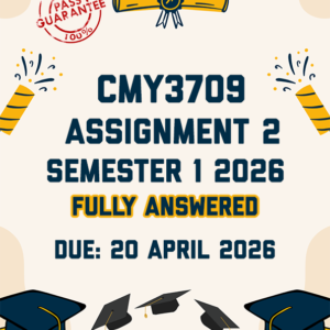 CMY3709 ASSIGNMENT 2 SEMESTER 1 2026 - ALL CORRECT ANSWERS PROVIDED (DUE 20 APRIL 2026)