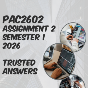 PAC2602 Assignment 2 Semester 1 2026 (100% TRUSTED & BEST ANSWERS) – 20 APRIL 2026