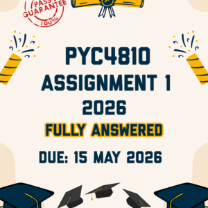 PYC4810 ASSIGNMENT 1 2026 - THREE MIND-MAPS PROVIDED (DUE 15 MAY 2026)