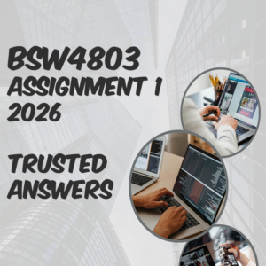 BSW4803 Assignment 1 2026 (100% TRUSTED & BEST ANSWERS) – 28 APRIL 2026