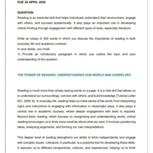 ENG2611 Assignment 1 2026 | Due 29 April 2026 - Distinction Guaranteed