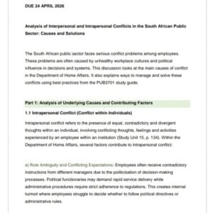 PUB3701 Assignment 2 2026 | Due 24 April 2026 - Distinction Guaranteed