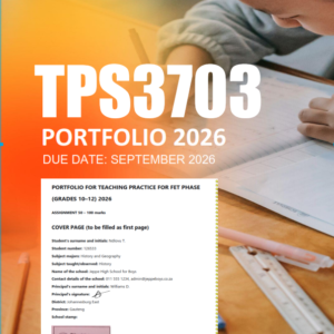 TPS3703 Portfolio 50 2026 - Due 17 September 2026