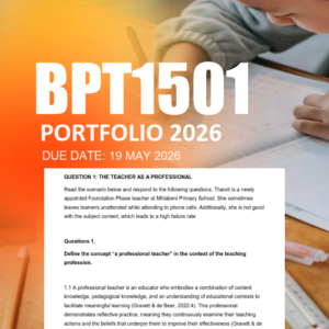 BPT1501 Assignment 7 Portfolio 2026 - Due 19 May 2026