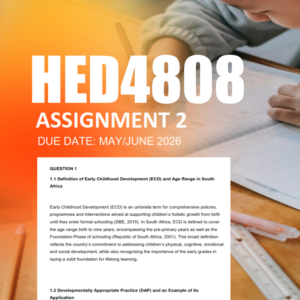 HED4808 Assignment 2 Semester 1 2026 - Due June 2026