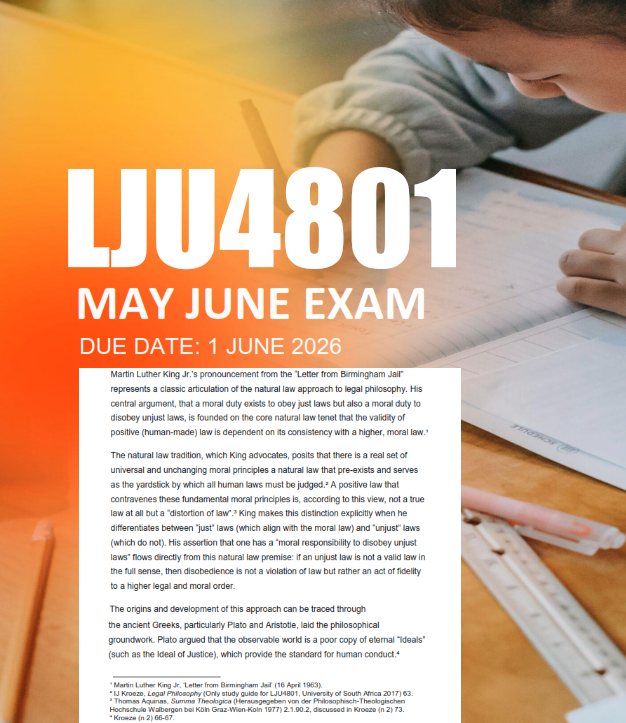 LJU4801 May June Exam Portfolio 2026 - Due 1 June 2026