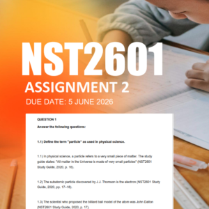 NST2601 Assignment 2 Semester 1 2026 - Due 5 June 2026