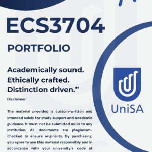 ECS3704 Portfolio Semester 1 2026 |DUE DATE 2 JUNE 2026|