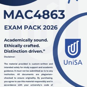 MAC4863 EXAM PACK 2026