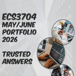ECS3704 Assignment 3 (PORTFOLIO) Semester 1 2026 (100% TRUSTED & BEST ANSWERS) – 2 JUNE 2026