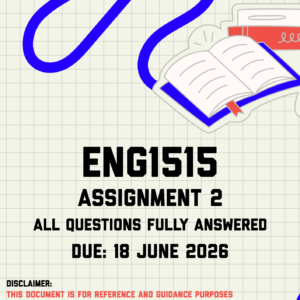 ENG1515 Assignment 2 Memo | Due 18 June 2026