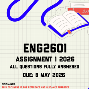 ENG2601 Assignment 1 Memo | Due 8 May 2026