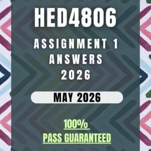 HED4806 Assignment 1 2026 Answers - May 2026