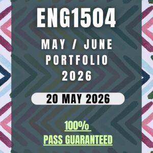 ENG1504 May / June Portfolio Semester 1 Answers - Due Date 20 May 2026