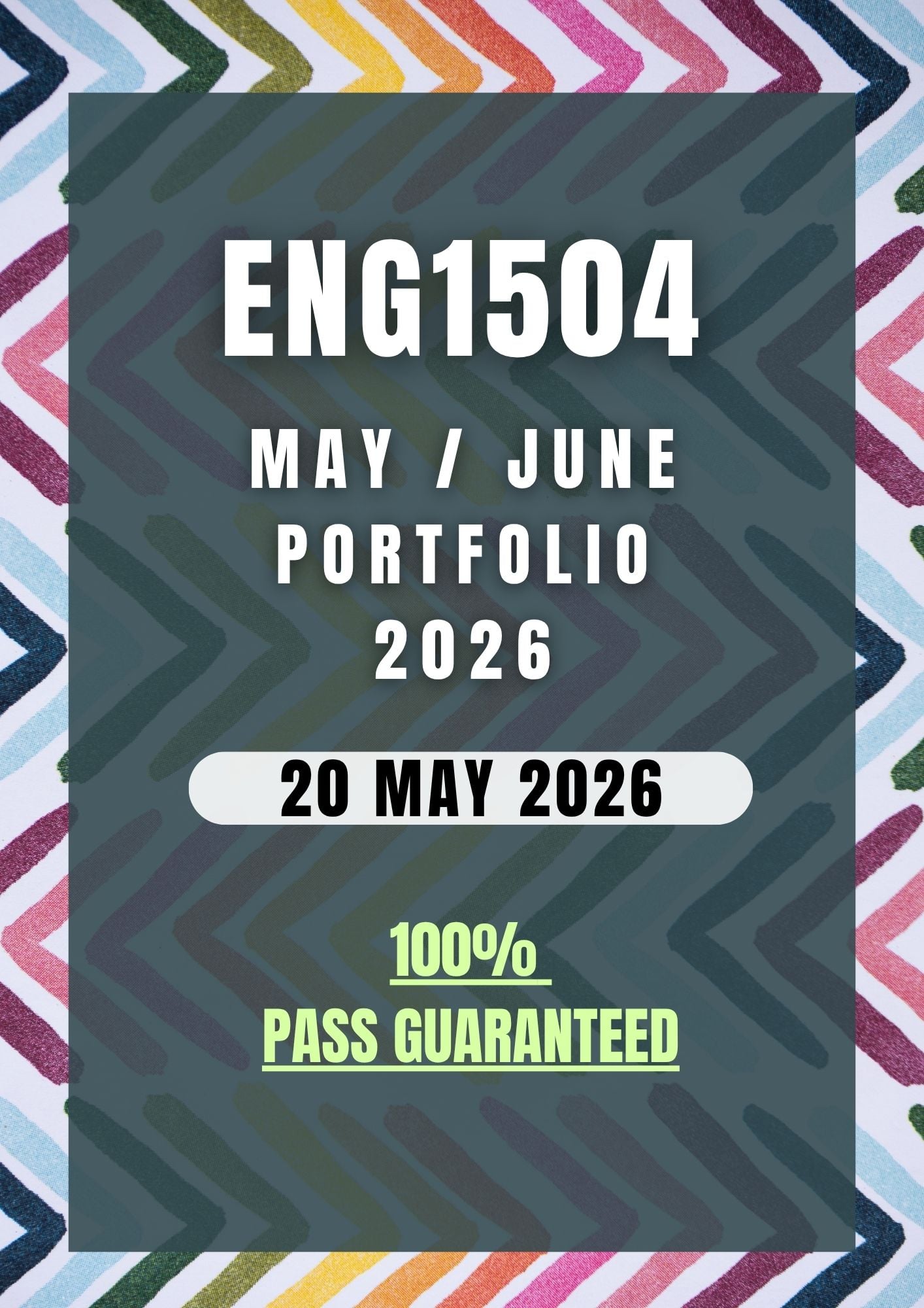 ENG1504 May / June Portfolio Semester 1 Answers - Due Date 20 May 2026