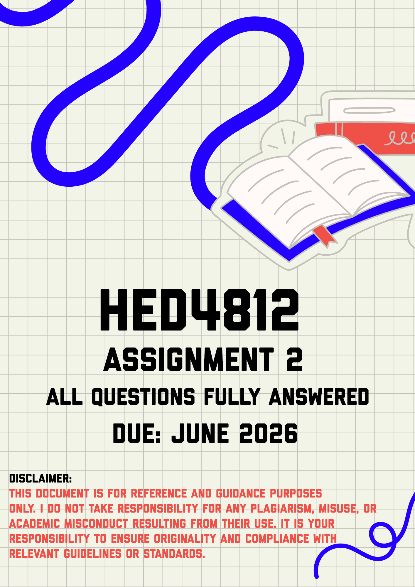 HED4812 Assignment 2 Memo | Due June 2026