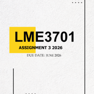 LME3701 Assignment 3 (PORTFOLIO) MEMO – Due 2 JUNE 2026