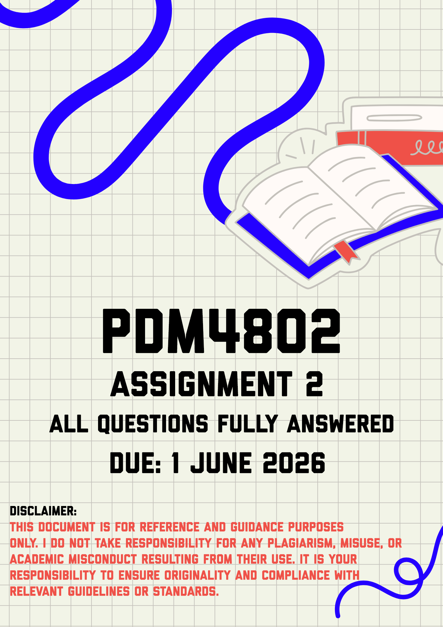 PDM4802 Assignment 2 Memo | Due 1 June 2026