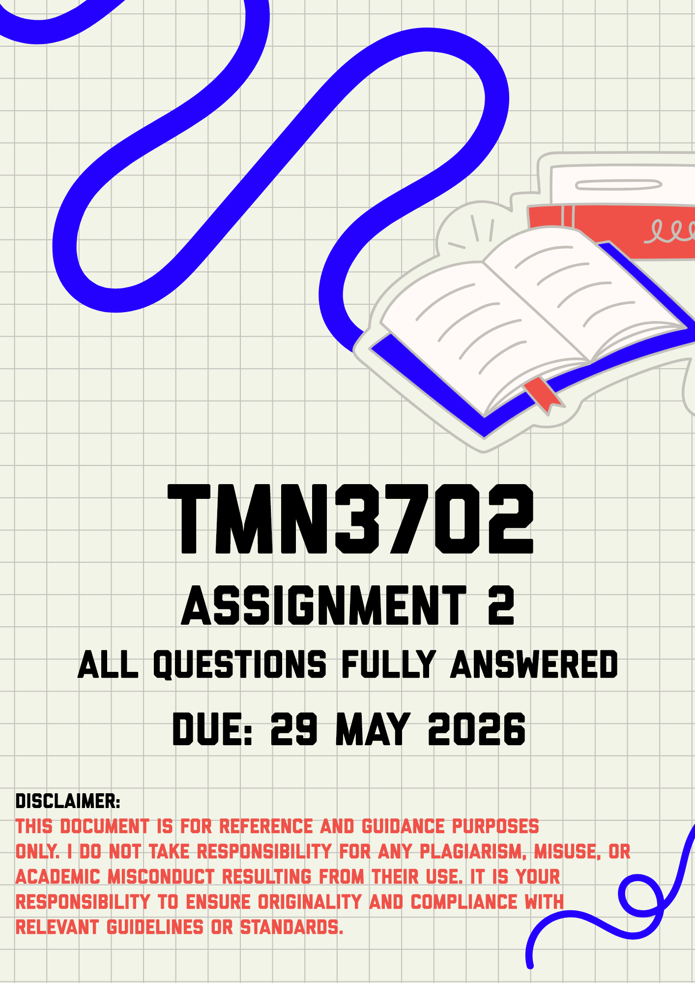TMN3702 Assignment 2 Memo | Due 29 May 2026