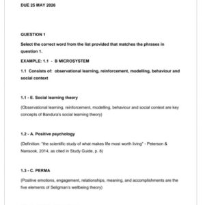 CSP2601 Assignment 2 2026 ANSWERS | Due 25 May 2026 - Distinction Guaranteed