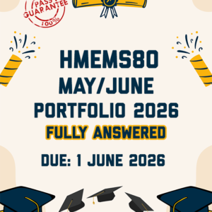 HMEMS80 MAY/JUNE (PORTFOLIO) 2026 - ALL THREE RESEARCH QUESTIONS PROVIDED (DUE 1 JUNE 2026)