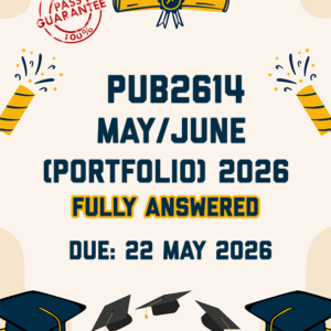 PUB2614 MAY/JUNE (PORTFOLIO) 2026 - FULLY ANSWERED (DUE 22 MAY 2026)