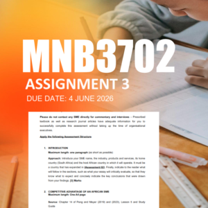 MNB3702 Assignment 3 Portfolio 2026 - Due 4 June 2026