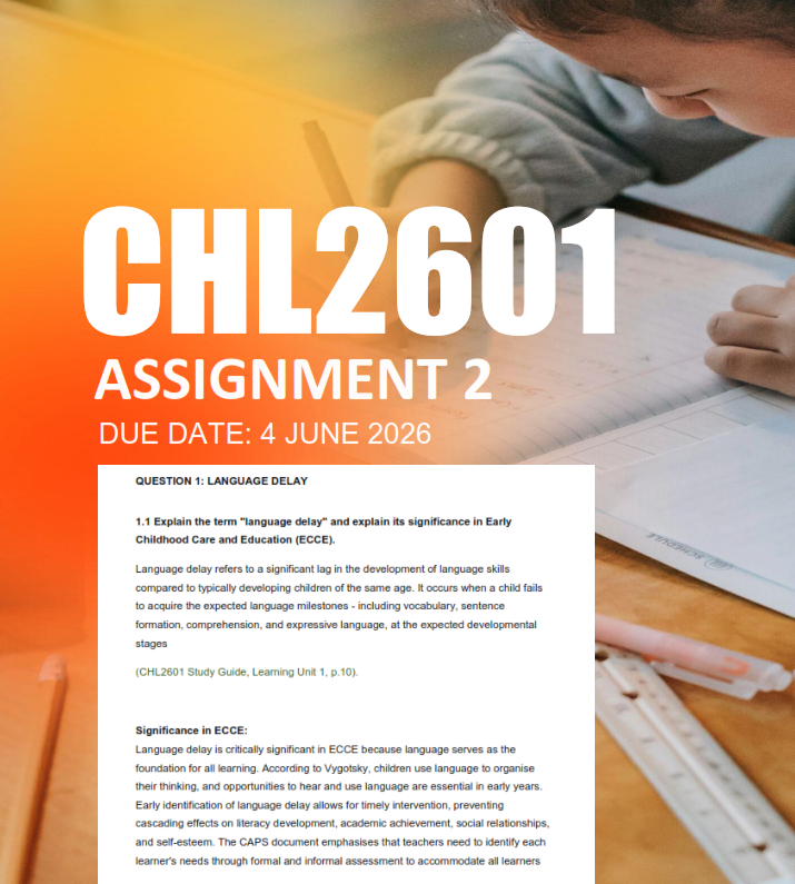 CHL2601 Assignment 2 Semester 1 2026 - Due 4 June 2026