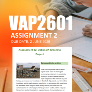 VAP2601 Assignment 2 Semester 2 2026 - Due 2 June 2026