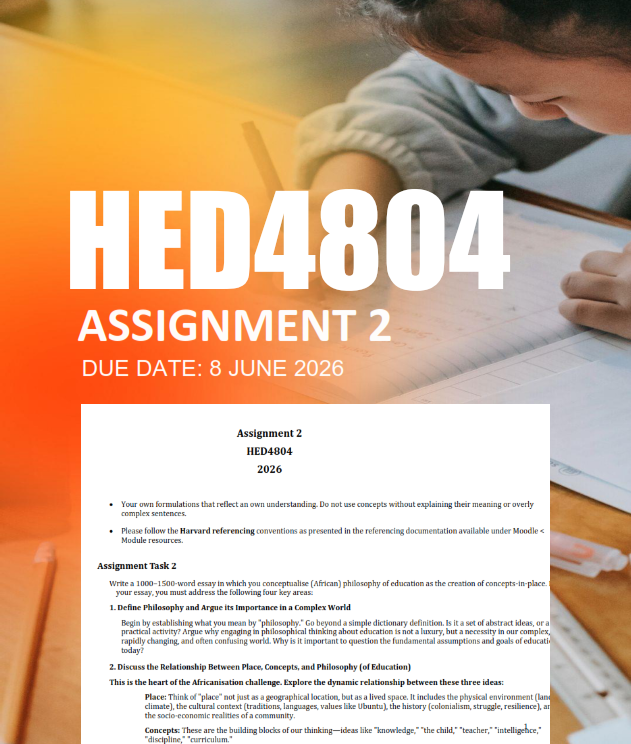 HED4804 Assignment 2 Semester 1 2026 - Due 8 June 2026