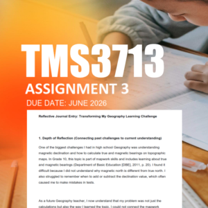 TMS3713 Assignment 3 Semester 1 2026 - Due June 2026
