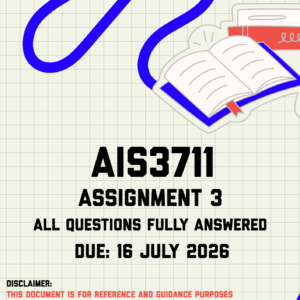 AIS3711 Assignment 3 MEMO | Due 16 July 2026