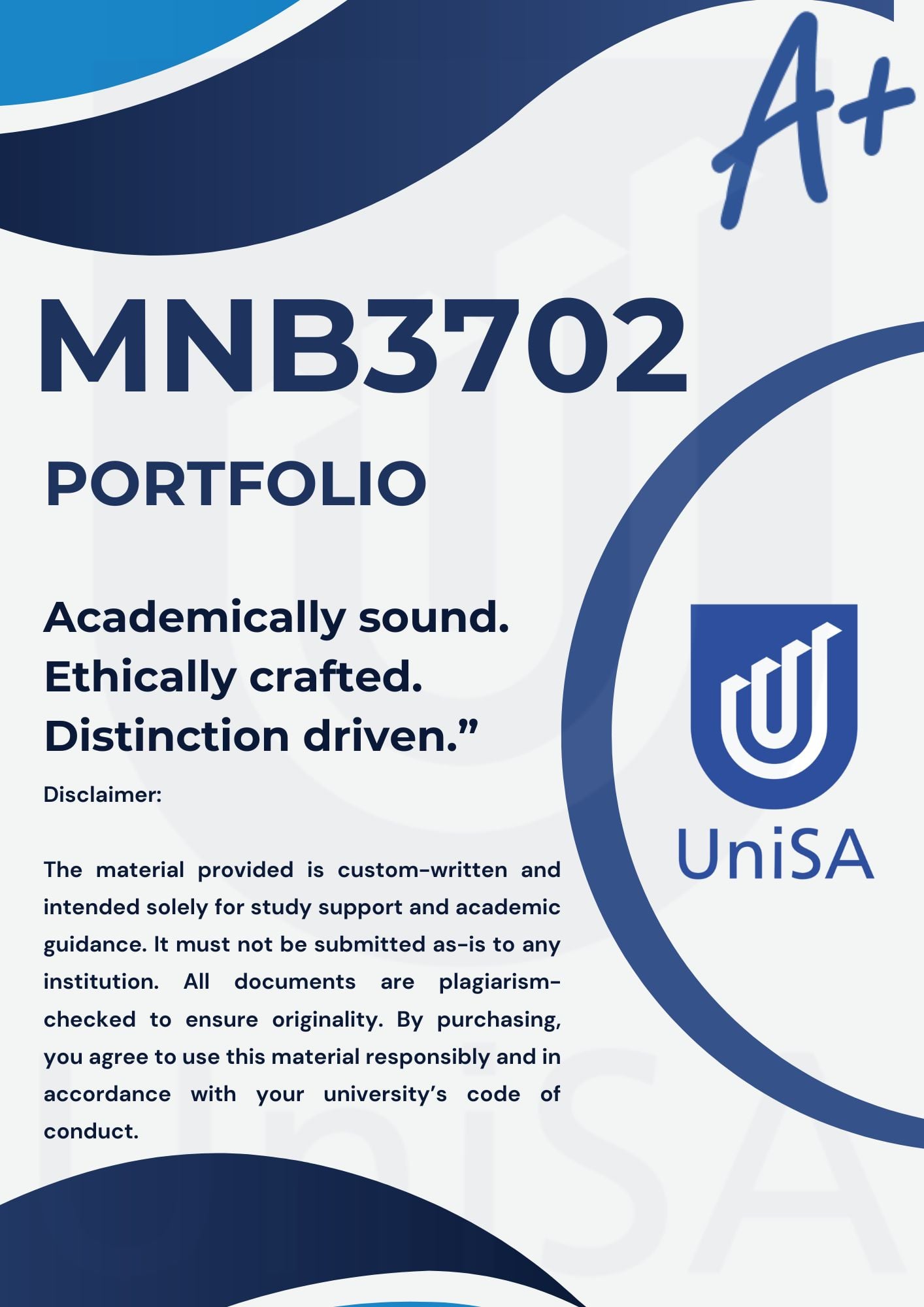 MNB3702 Portfolio Semester 1 2026 | Due Date 4 June 2026