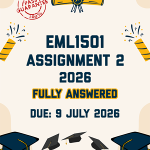 EML1501 ASSIGNMENT 2 2026 - FULLY ANSWERED (DUE 9 JULY 2026)