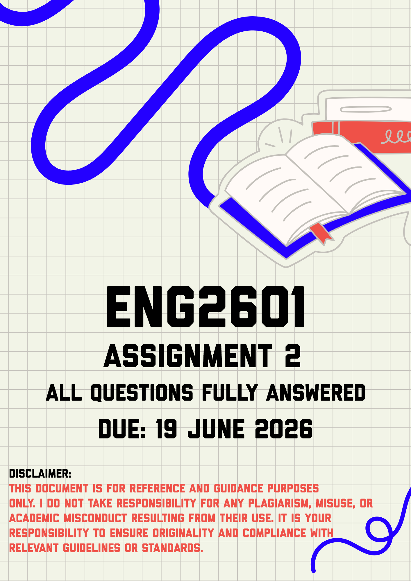 ENG2601 Assignment 2 Memo | Due 19 June 2026