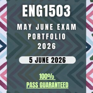 ENG1503 Exam Answers Semester 1 2026 - Due Date 5 June 2026