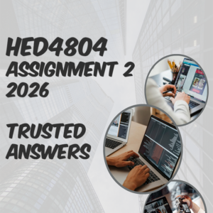 HED4804 Assignment 2 2026 (100% TRUSTED & BEST ANSWERS) – JUNE 2026
