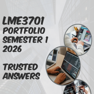 LME3701 Assignment 3 (PORTFOLIO) Semester 1 2026 (100% TRUSTED & BEST ANSWERS) – JUNE 2026