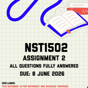 NST1502 Assignment 2 Memo | Due 8 June 2026