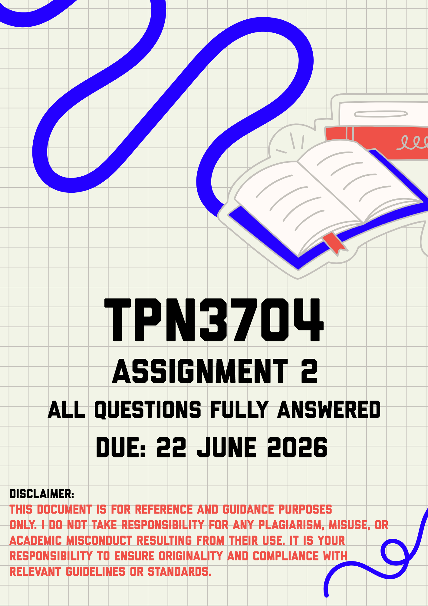 TPN3704 Assignment 2 Memo | Due 22 June 2026